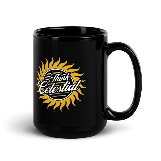 Think Celestial - Black Glossy Mug