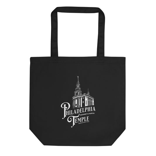 Philadelphia Temple - Black Tote Bag