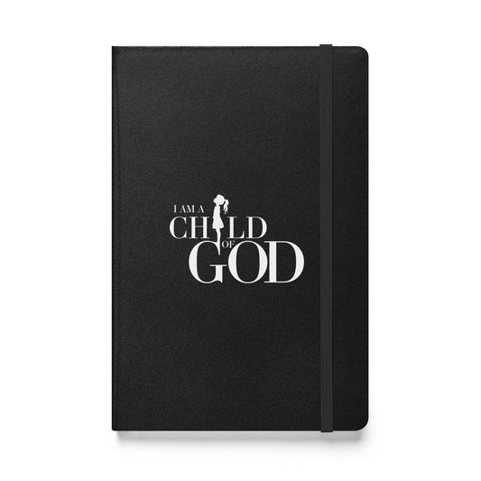 I Am A Child of God (Girl Silhouette) - Hardcover bound notebook