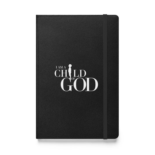 I Am A Child of God (Boy Silhouette) - Hardcover bound notebook