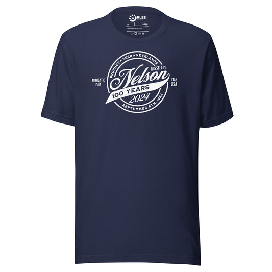 President Russell M. Nelson 100th Birthday Commemoration Navy Blue Unisex t-shirt