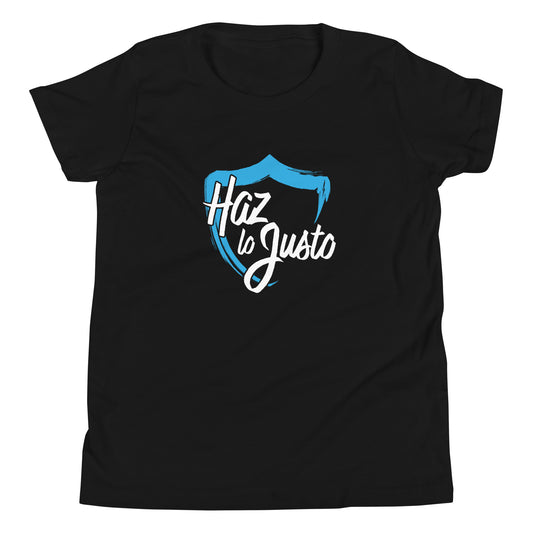 Haz lo Justo (Blue Shield) - Youth Short Sleeve T-Shirt