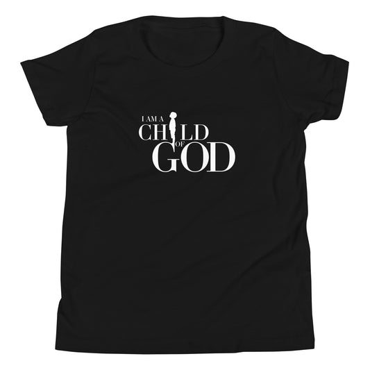 I Am A Child of God (Boy Silhouette) - Youth Short Sleeve T-Shirt